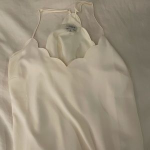 Cream Scallop Hem J. Crew Women’s Blouse